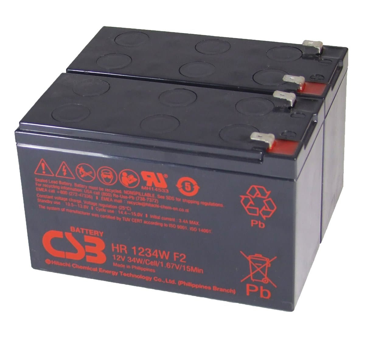 APC Replacement Battery Pack Cartridge Replaces APC RBC124 UPS